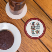 Kerst Notenkraker Candy Cane Kerstwensen Zandsteen Onderzetter