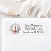 Kerst Notenkraker Crest Adres Etiket (Insitu)