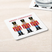 Kerst notenkraker drink onderzetters voor feest (Schuin)