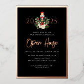 Kerst Notenkraker Family Party Script Folie Feestdagenkaart (Voorkant)