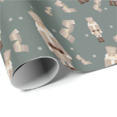 Kerst notenkraker goud inpakpapier (Rol Hoek)