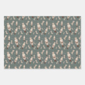 Kerst notenkraker goud inpakpapier (Voorkant)