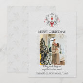 Kerst Notenkraker Holly Lijst met Foto Feestdagenkaart (Voorkant / Achterkant)