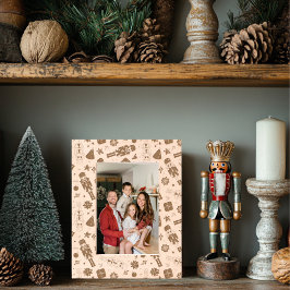 Kerst Notenkraker Houten Gegraveerde Lijstjes