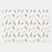 Kerst Notenkraker Inpakpapier Vel (Voorkant)