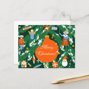 Kerst Notenkraker Karakters Briefkaart