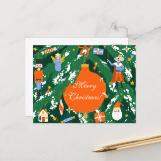 Kerst Notenkraker Karakters Briefkaart