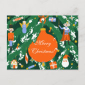 Kerst Notenkraker Karakters Briefkaart (Voorkant)