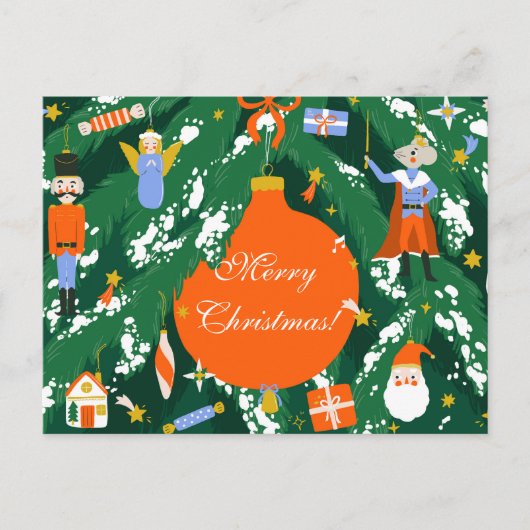 Kerst Notenkraker Karakters Briefkaart (Voorkant)