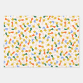 Kerst Notenkraker Karakters Sterren Inpakpapier Vel (Voorkant 3)