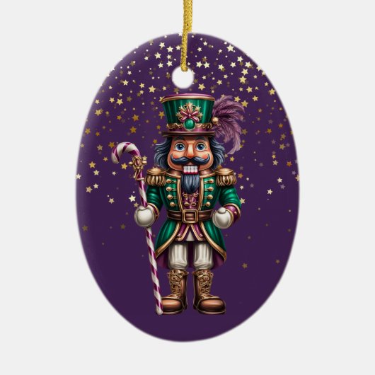Kerst Notenkraker Keramisch Ornament (Voorkant)