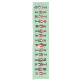 Kerst Notenkraker Korte Tafel Runner Tafelloper (Voorkant)