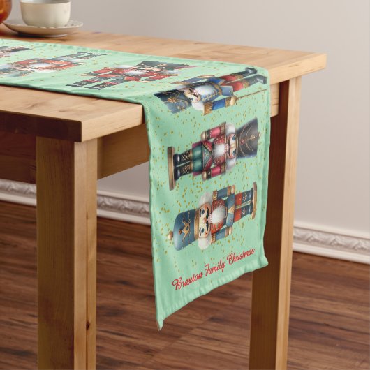Kerst Notenkraker Korte Tafel Runner Tafelloper (Voorbeeld)