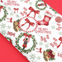 Kerst Notenkraker Kousen Rood Weefselpapier