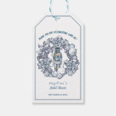 Kerst Notenkraker krans Vrijgezellenfeest Cadeaulabel (Voorkant)