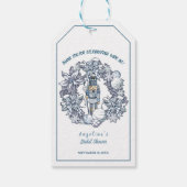 Kerst Notenkraker krans Vrijgezellenfeest Cadeaulabel (Achterkant)