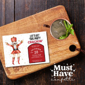 Kerst Notenkraker Laten we dit feestje kraken Feestdagenkaart