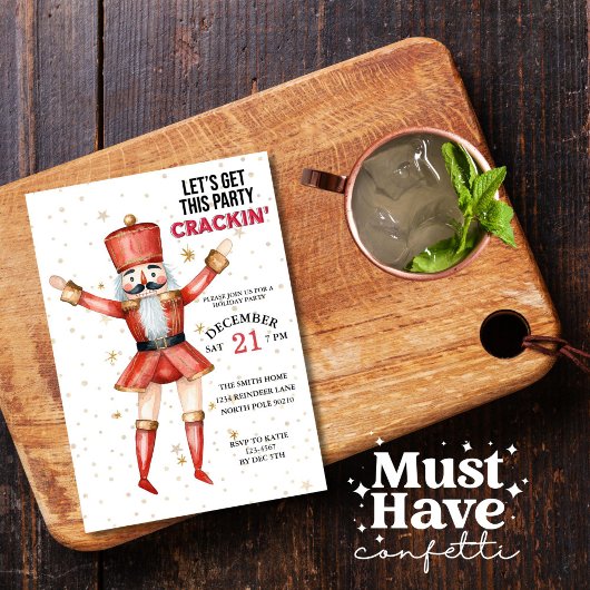 Kerst Notenkraker Laten we dit feestje kraken Kaart