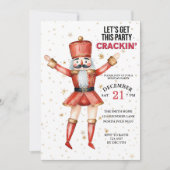 Kerst Notenkraker Laten we dit feestje kraken Kaart (Voorkant)