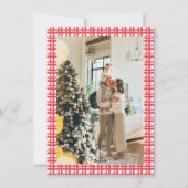 Kerst Notenkraker Monogram Foto Feestdagenkaart (Achterkant)