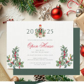 Kerst Notenkraker Open Huis Rode bessen Kaart