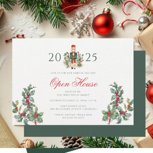 Kerst Notenkraker Open Huis Rode bessen Kaart
