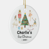 Kerst Notenkraker Ornament-Baby Eerste kerst Keramisch Ornament (Rechts)