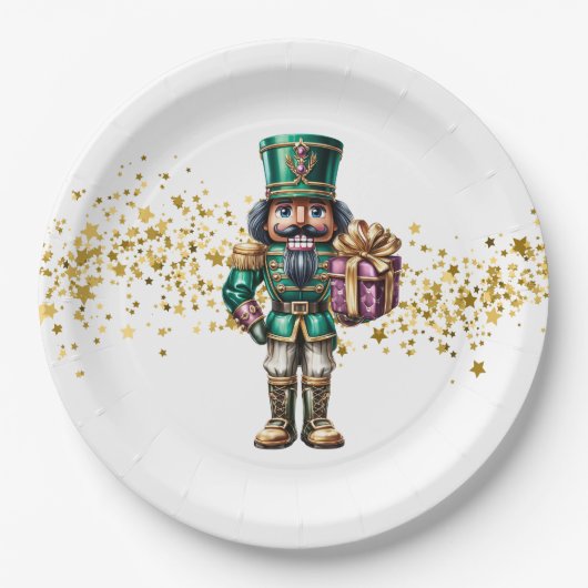 Kerst Notenkraker Papieren Bordje (Voorkant)