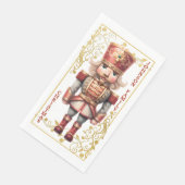 Kerst Notenkraker Papieren Servet (Hoek)