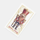 Kerst Notenkraker Papieren Servet (Hoek)