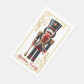 Kerst Notenkraker Papieren Servet (Hoek)