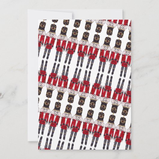 Kerst Notenkraker Party Uitnodiging Musical (Achterkant)