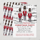 Kerst Notenkraker Party Uitnodiging Musical (Voorkant / Achterkant)