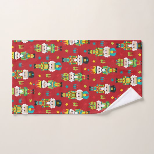 Kerst notenkraker patroon Vakantie handdoek (Handdoek)
