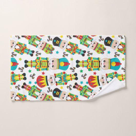 Kerst notenkraker patroon Vakantie handdoek (Handdoek)