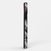 Kerst Notenkraker Plaid Blauw Bourgondië Case-Mate iPhone Case (Achterkant/rechts)