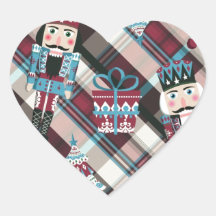Kerst Notenkraker Plaid Blauw Bourgondië