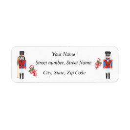 Kerst Notenkraker retour Adres label