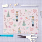 Kerst Notenkraker Roze Pastel Waterverf Tissuepapier (Craft)