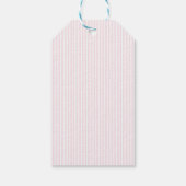 Kerst Notenkraker Roze Strik Verjaardag Bedankt Cadeaulabel (Achterkant)