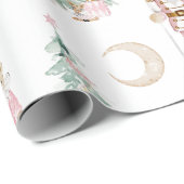 Kerst Notenkraker roze winter wonderland Cadeaupapier (Rol Hoek)