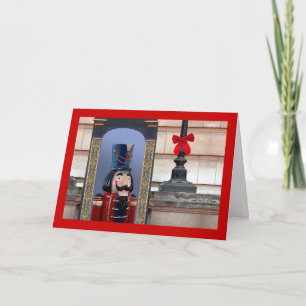 Kerst, Notenkraker Soldaat in het Paleis, Red Bow Feestdagen Kaart