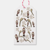 Kerst Notenkraker Soldaat Noten Cadeaulabel (Voorkant)