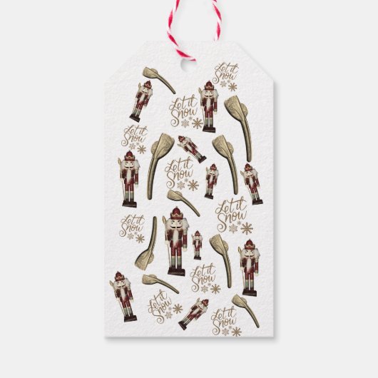 Kerst Notenkraker Soldaat Noten Cadeaulabel (Achterkant)