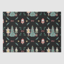 Kerst Notenkraker Soldaten & Feeën op Zwart