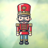 Kerst Notenkraker Soldaten Xmas Window Cling Raamsticker (Vel 3)