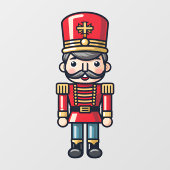 Kerst Notenkraker Soldaten Xmas Window Cling Raamsticker (Vel)