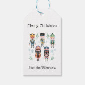 Kerst Notenkraker Speelgoed Soldaten Cadeaulabel (Voorkant)
