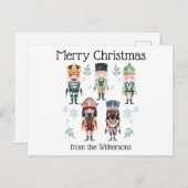 Kerst Notenkraker Speelgoed Soldaten Feestdagenkaart (Voorkant / Achterkant)