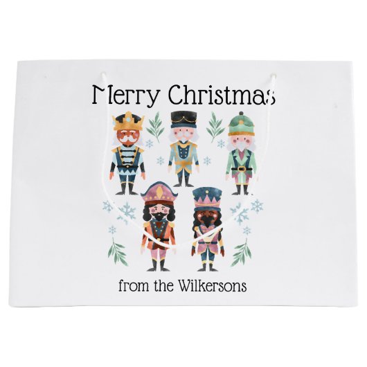 Kerst Notenkraker Speelgoed Soldaten Groot Cadeauzakje (Voorkant)